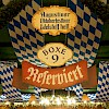 Das Schild der reservierten Boxe 9 im Augustinerzelt