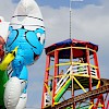 Luftballons vor dem Toboggan